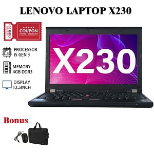Lenovo X230 Core i5 Gen 2nd / Intel Celeron Gen 3rd, RAM 4GB, Storage 128-500GB - Second