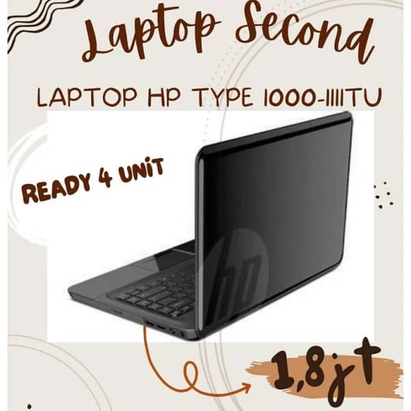 HP 1000-1111 TU, Intel Core i3, RAM 3 GB, HDD 320 GB, 14 Inch - Second