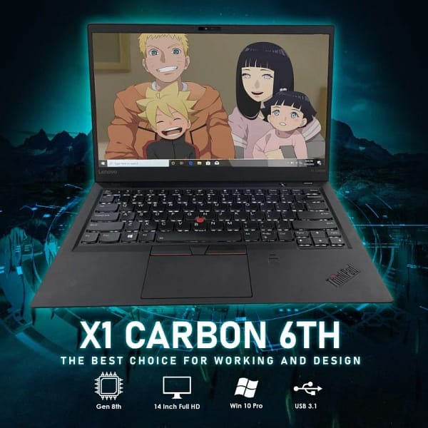 Lenovo ThinkPad X1 Carbon Gen 5 & 6 - 8650U, Core i5 - i7, RAM 8GB/16GB, SSD 128GB - 1TB